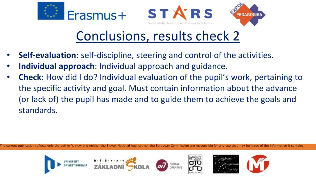 conclusions results check 2