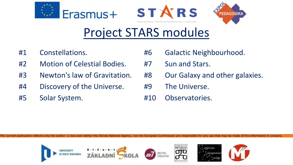 project stars modules