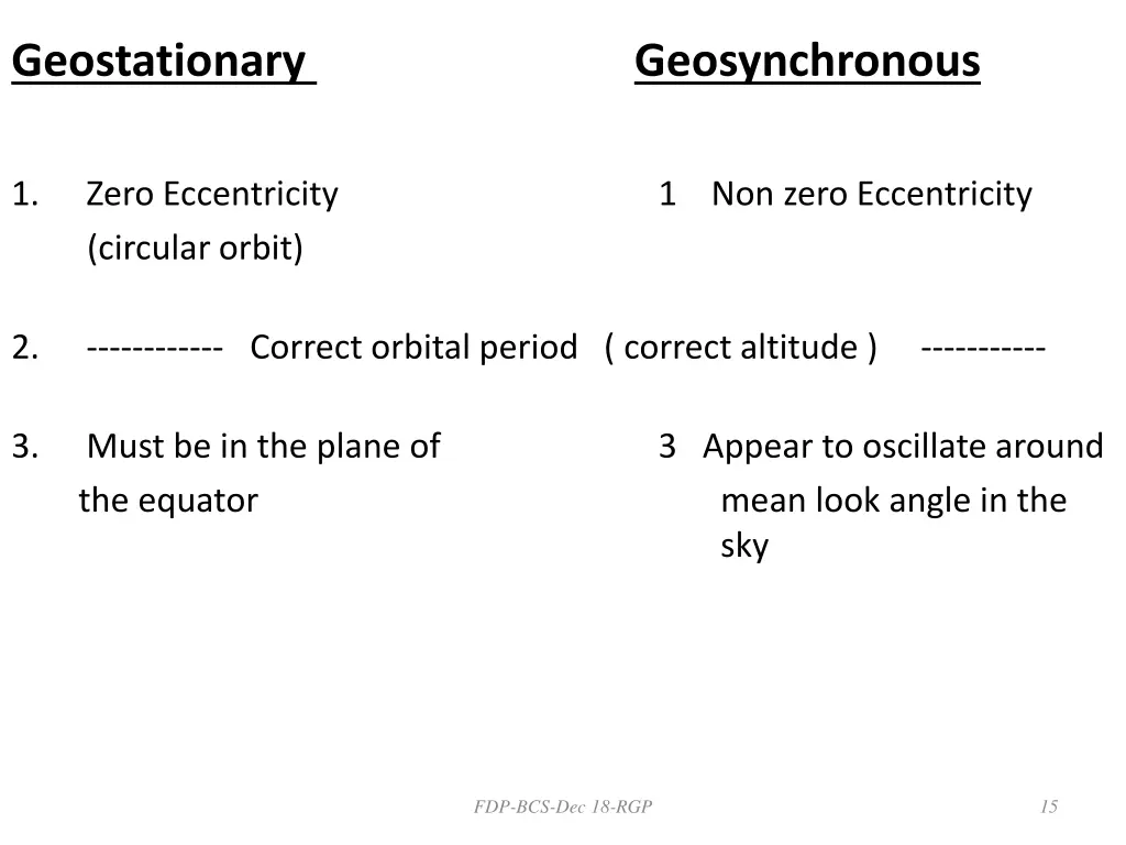 geostationary