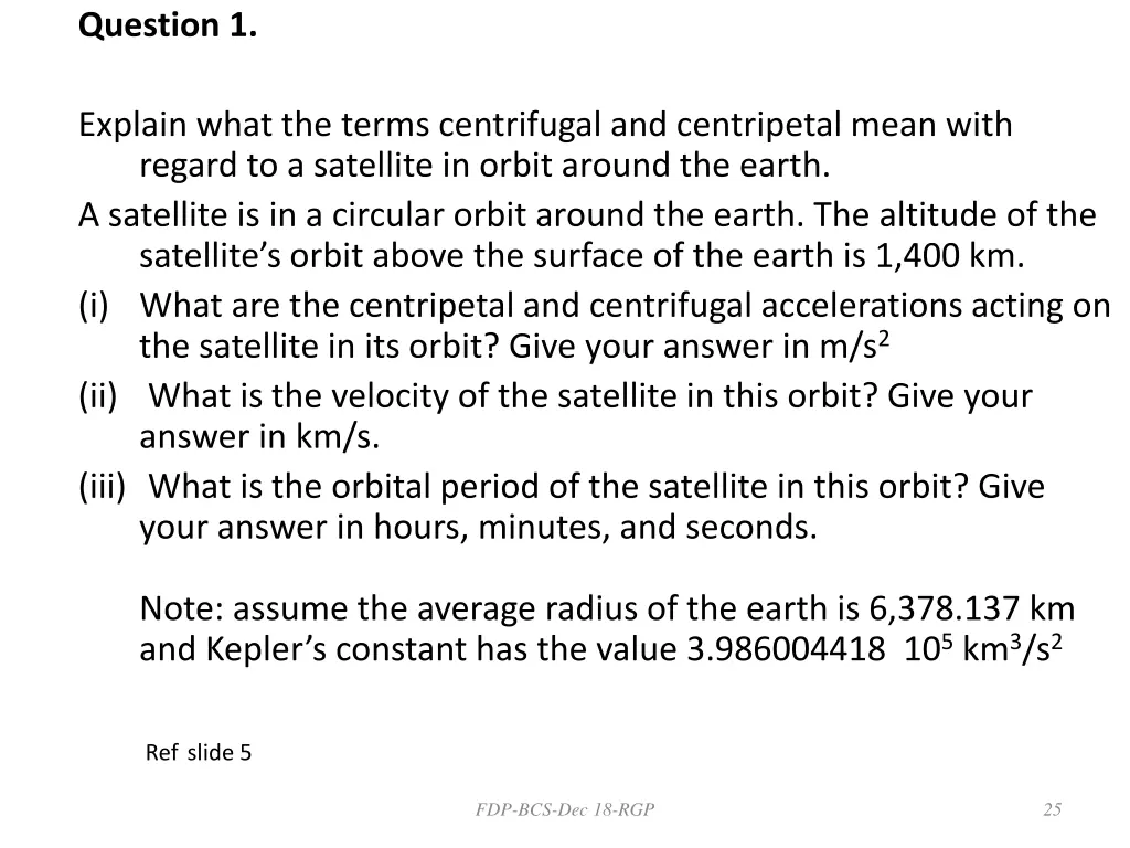 question 1