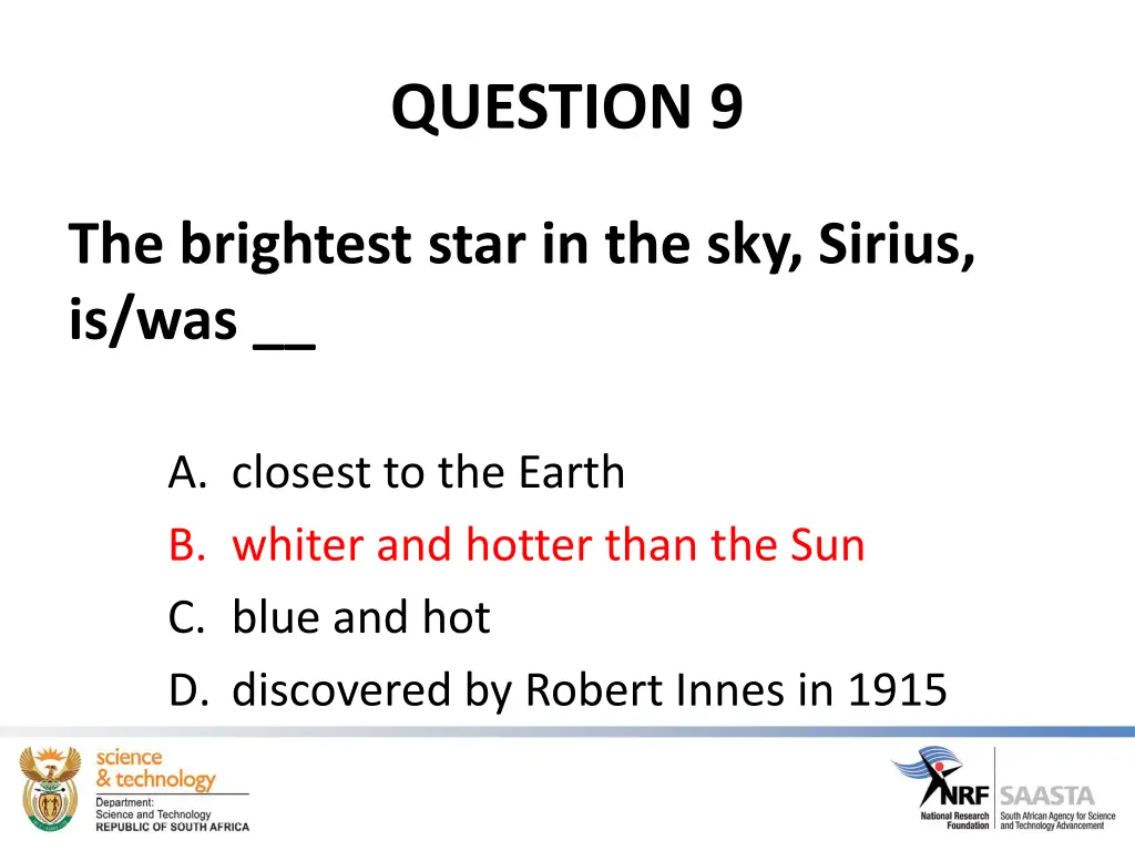 question 9