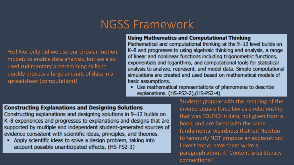 ngss framework 4