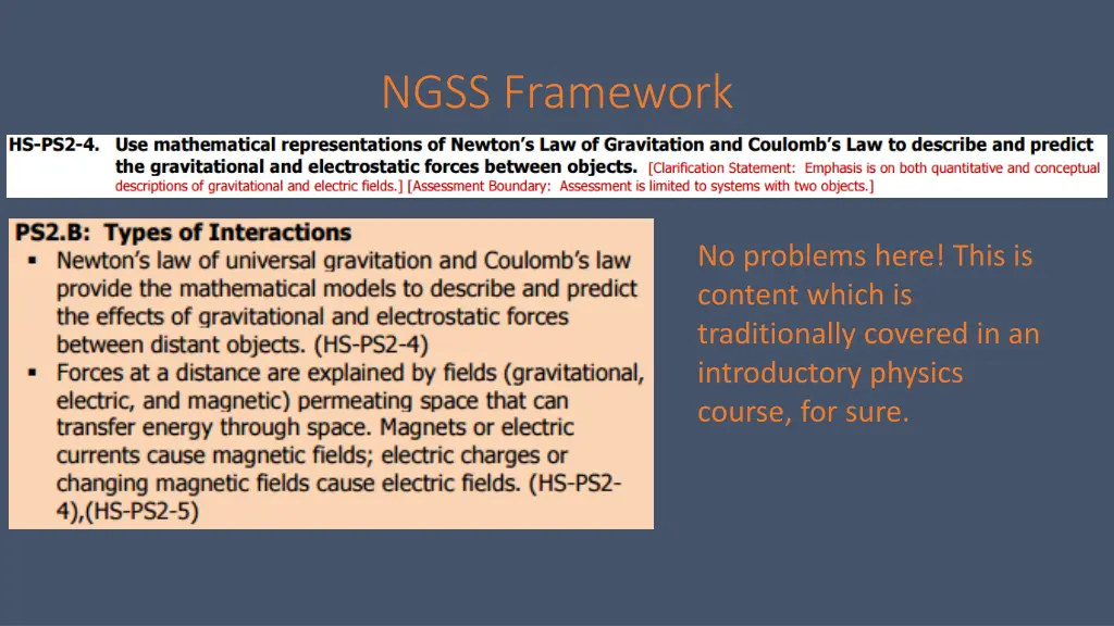 ngss framework