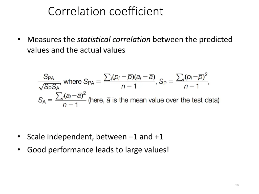 correlation coefficient