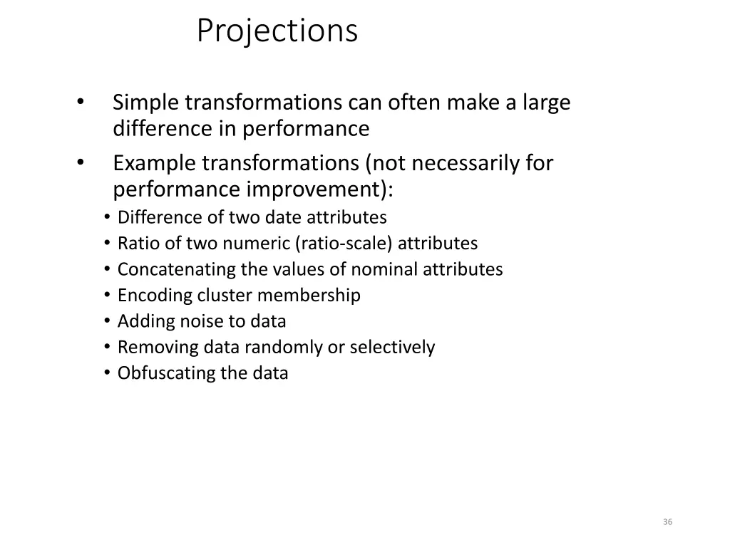 projections