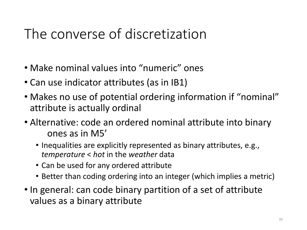 the converse of discretization