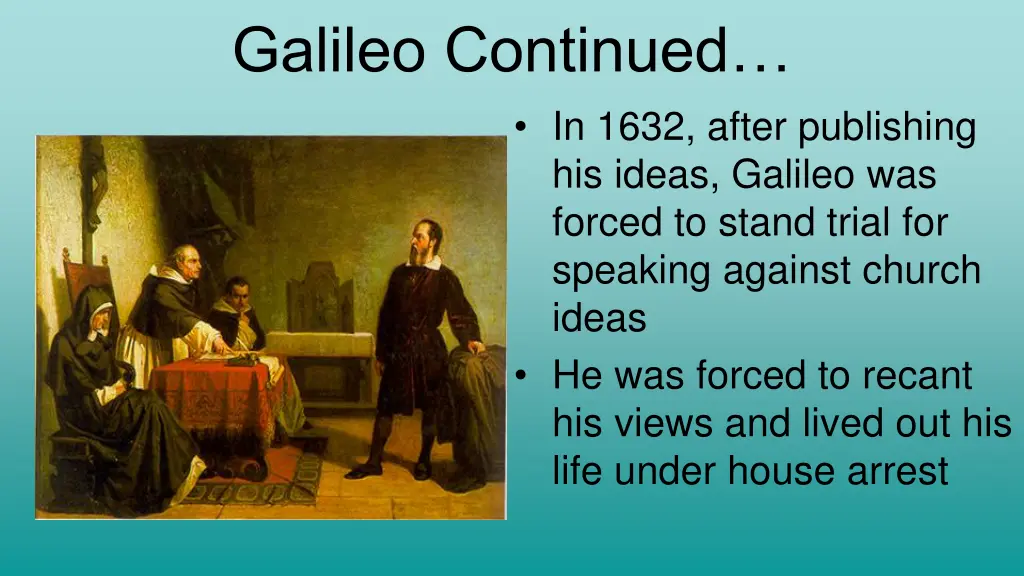 galileo continued