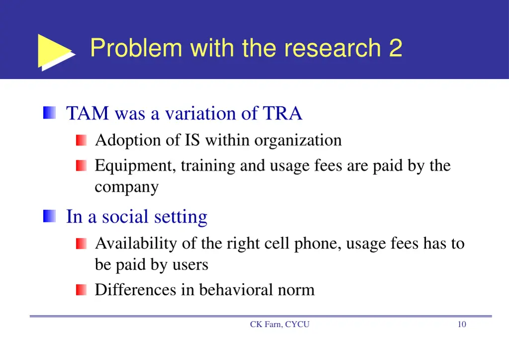 problem with the research 2