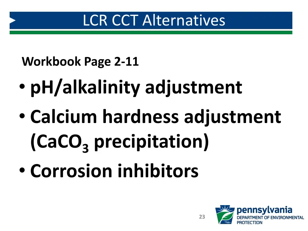 lcr cct alternatives