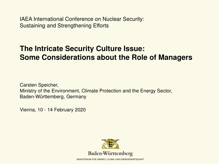 iaea international conference on nuclear security