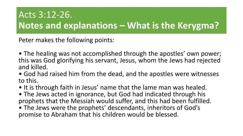 acts 3 12 26 notes and explanations what