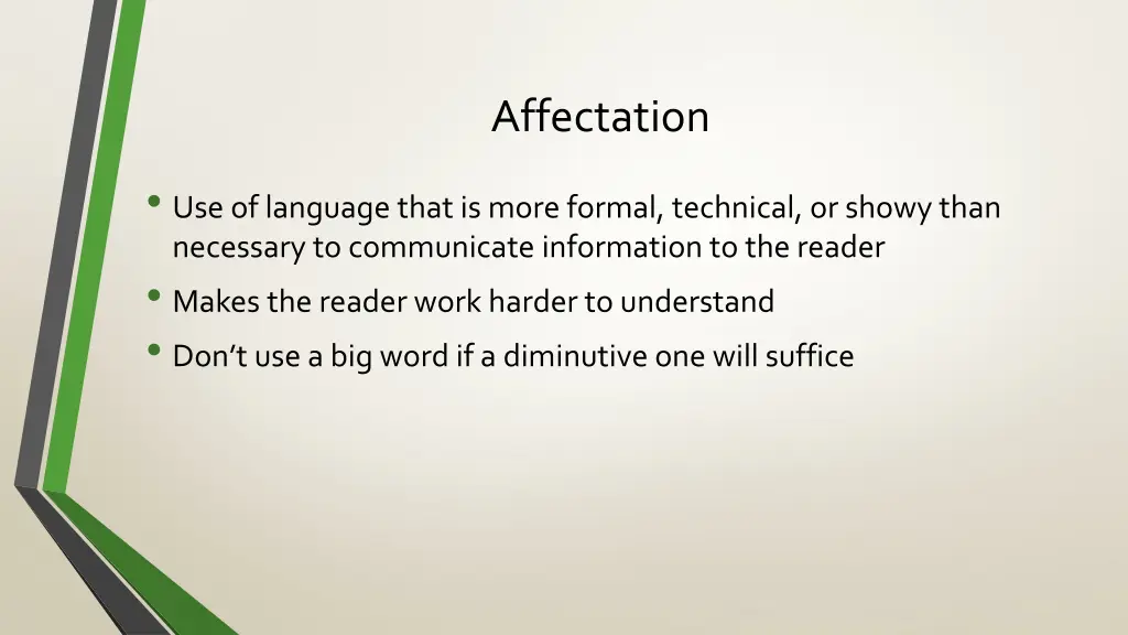 affectation