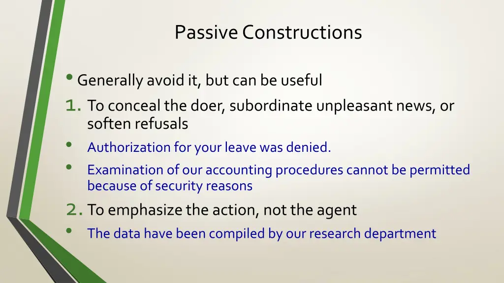 passive constructions 1