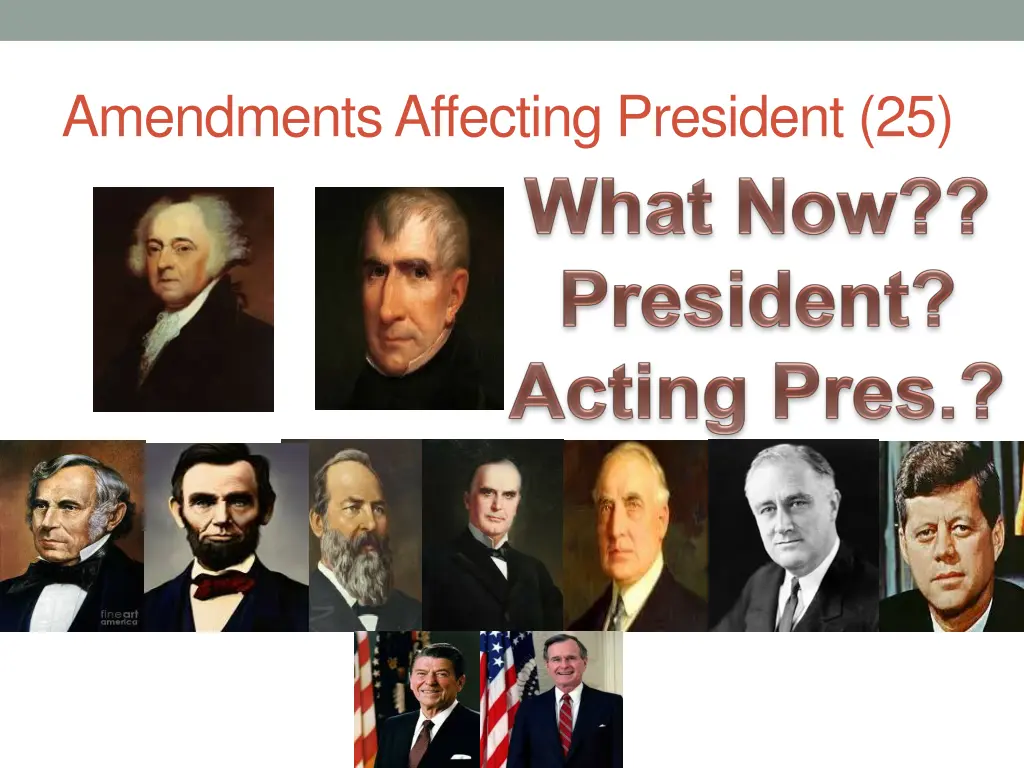 amendments affecting president 25