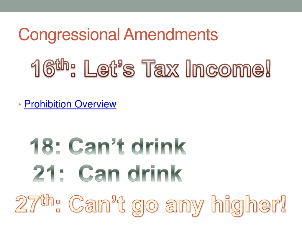 congressional amendments 16 th let s tax income