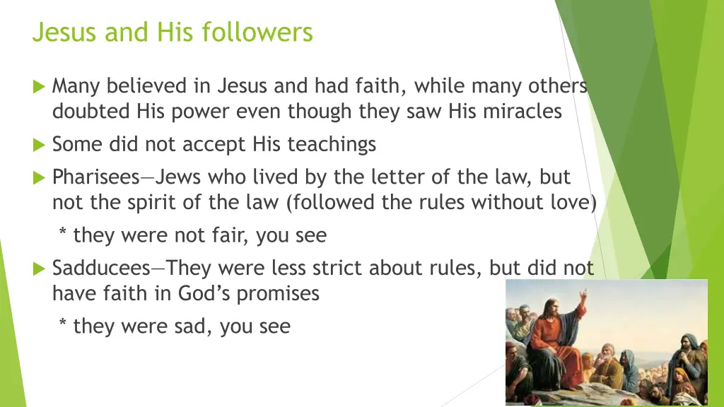 jesus and his followers