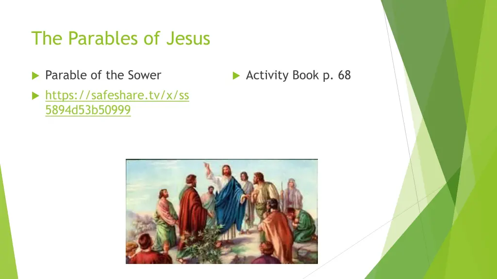 the parables of jesus