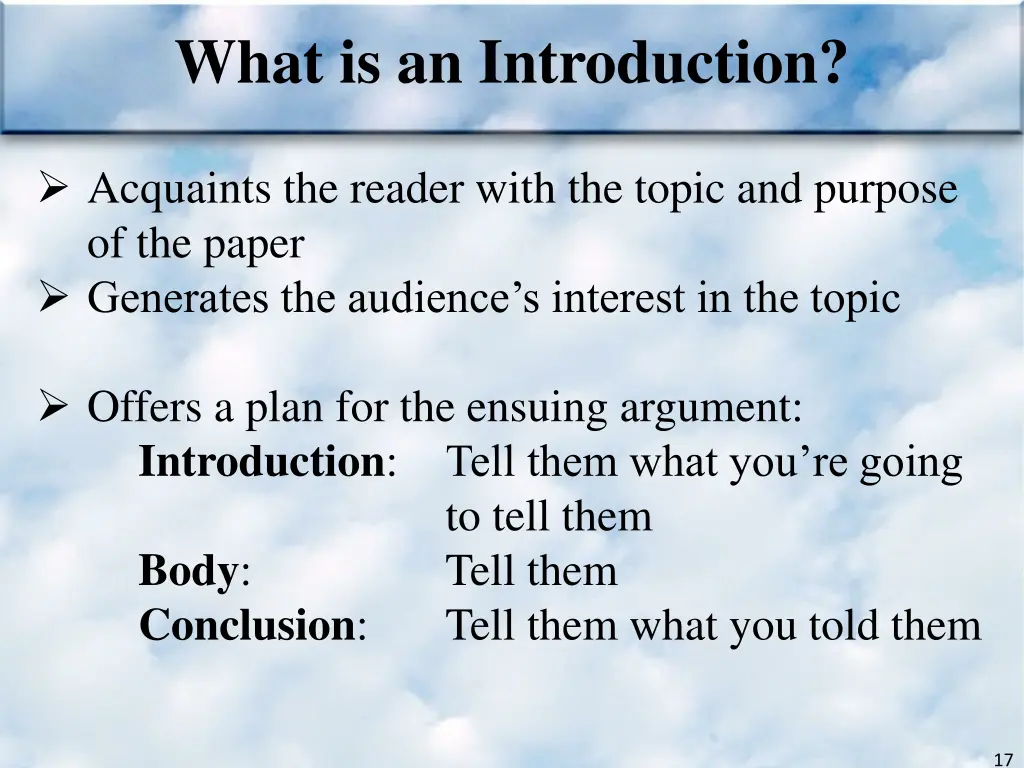 what is an introduction