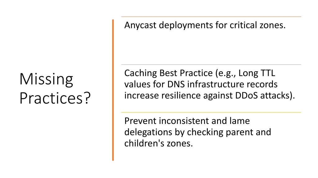 anycast deployments for critical zones