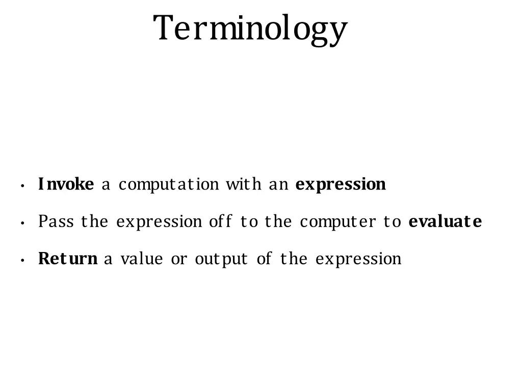 terminology