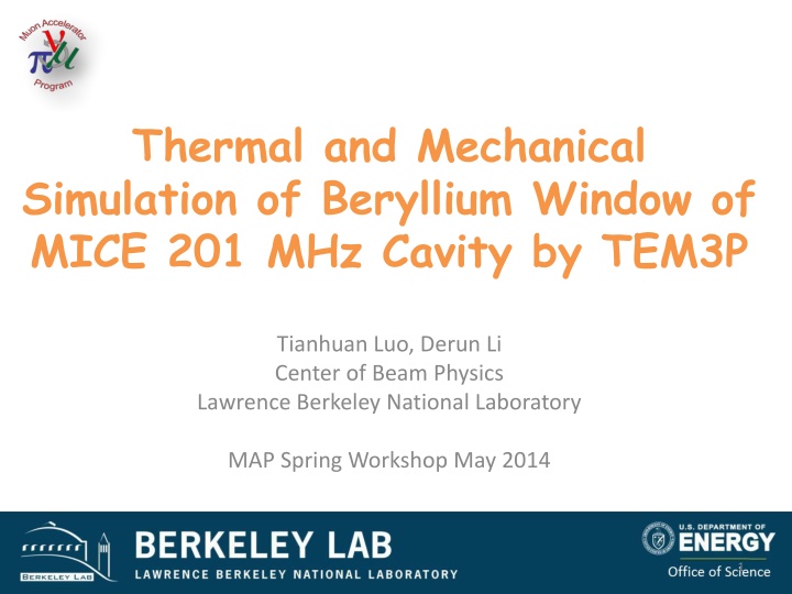 thermal and mechanical simulation of beryllium