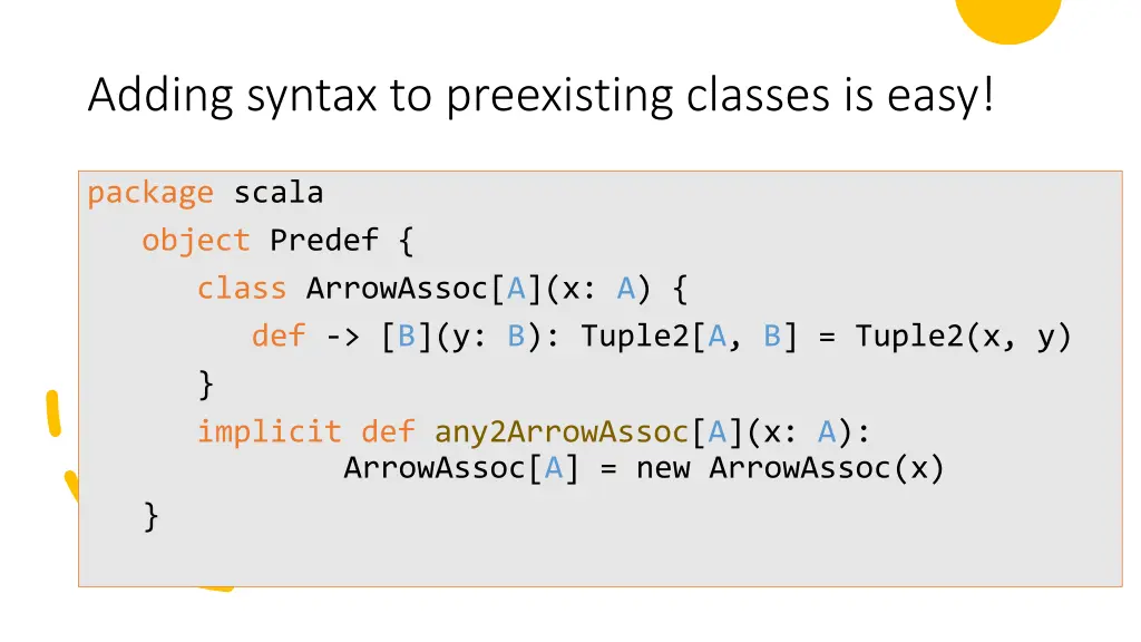 adding syntax to preexisting classes is easy 1