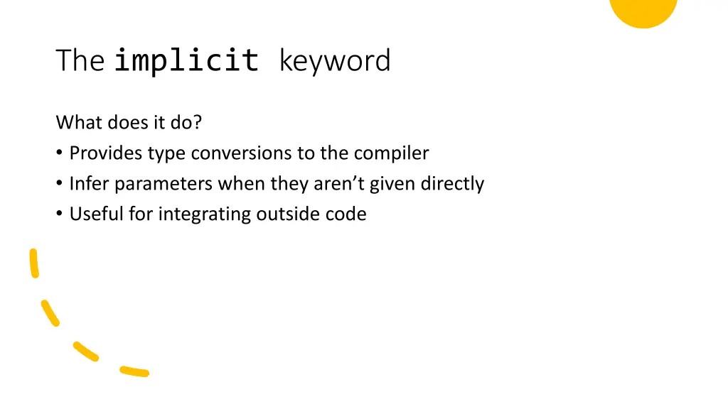 the implicit keyword