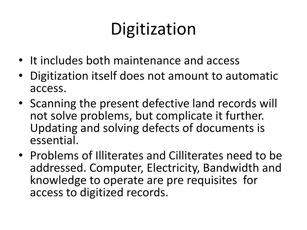 digitization