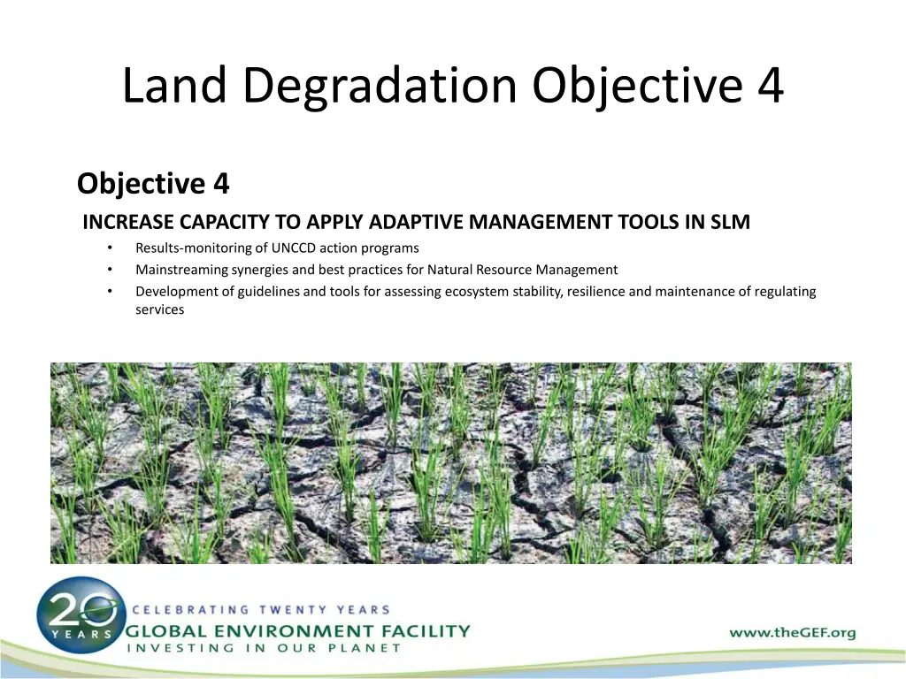 land degradation objective 4