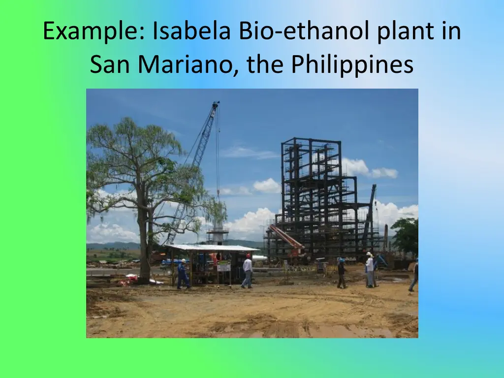 example isabela bio ethanol plant in san mariano