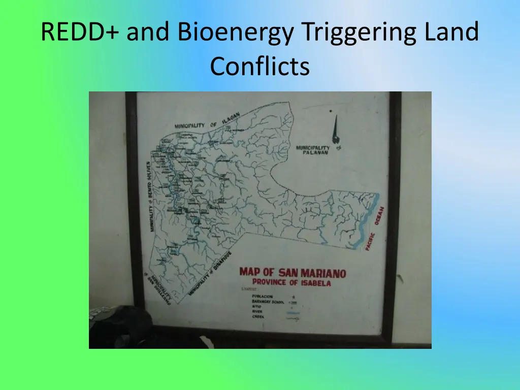 redd and bioenergy triggering land conflicts