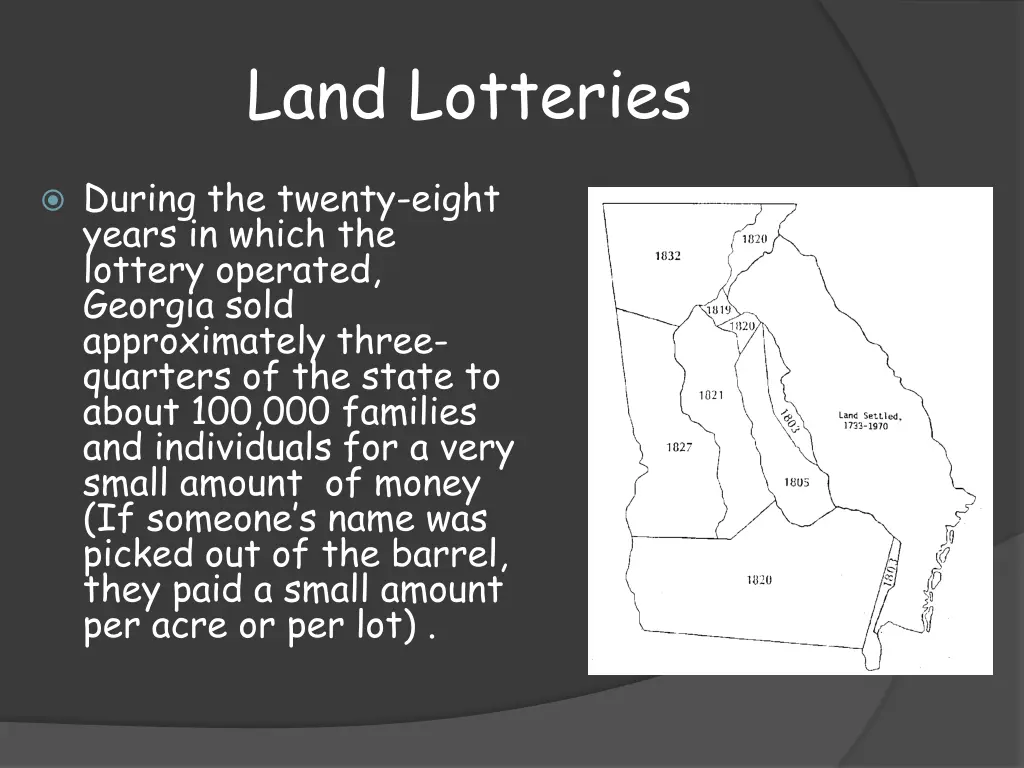 land lotteries 1