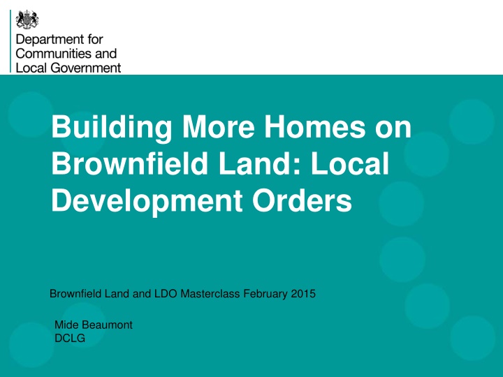 building more homes on brownfield land local