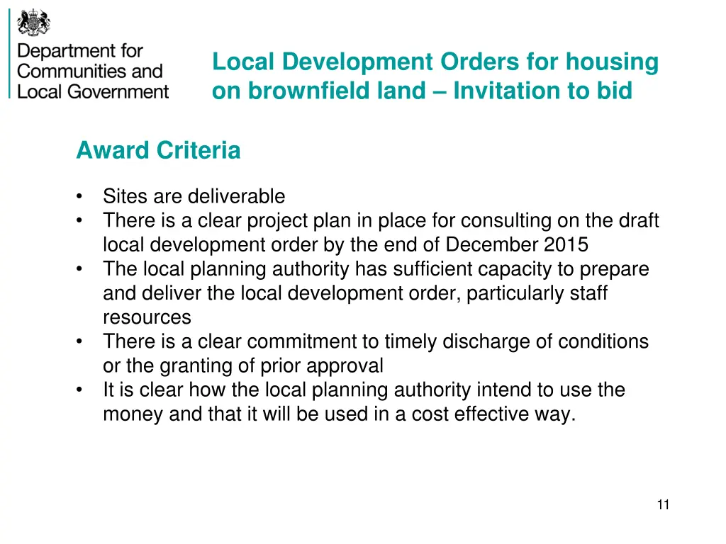 local development orders for housing 1