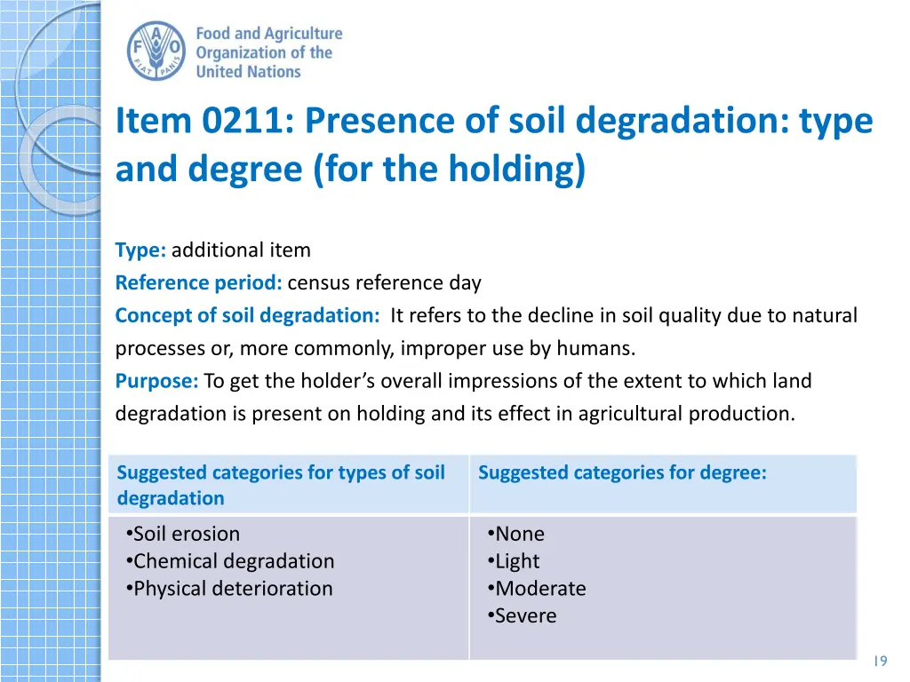 item 0211 presence of soil degradation type