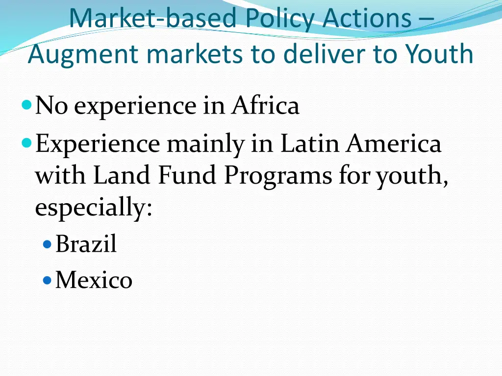 market based policy actions augment markets