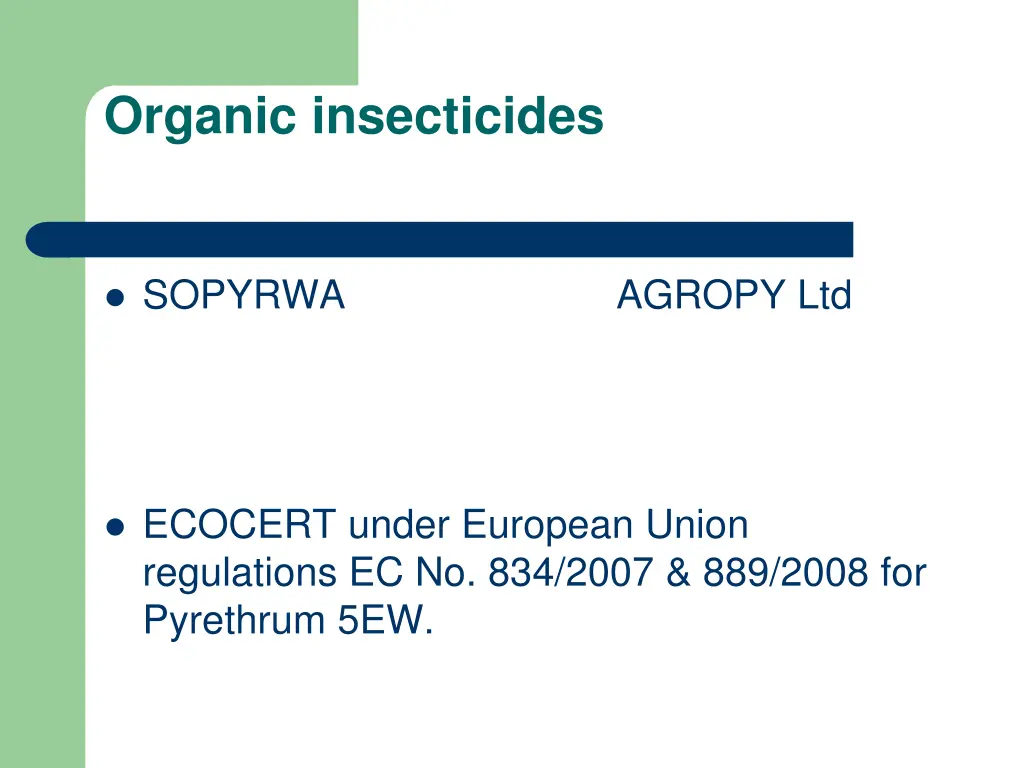 organic insecticides