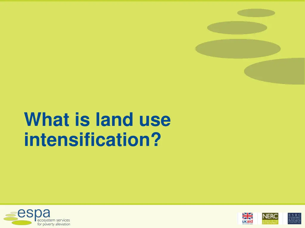 what is land use intensification