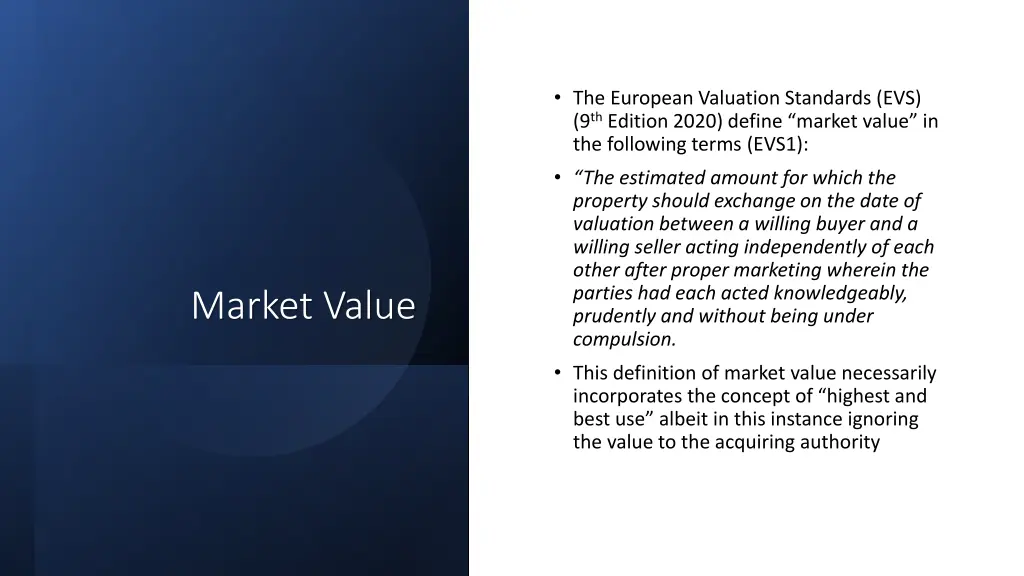 the european valuation standards evs 9 th edition