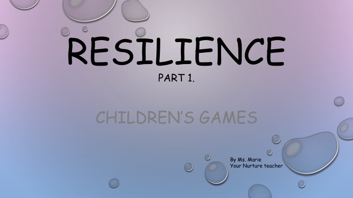 resilience part 1