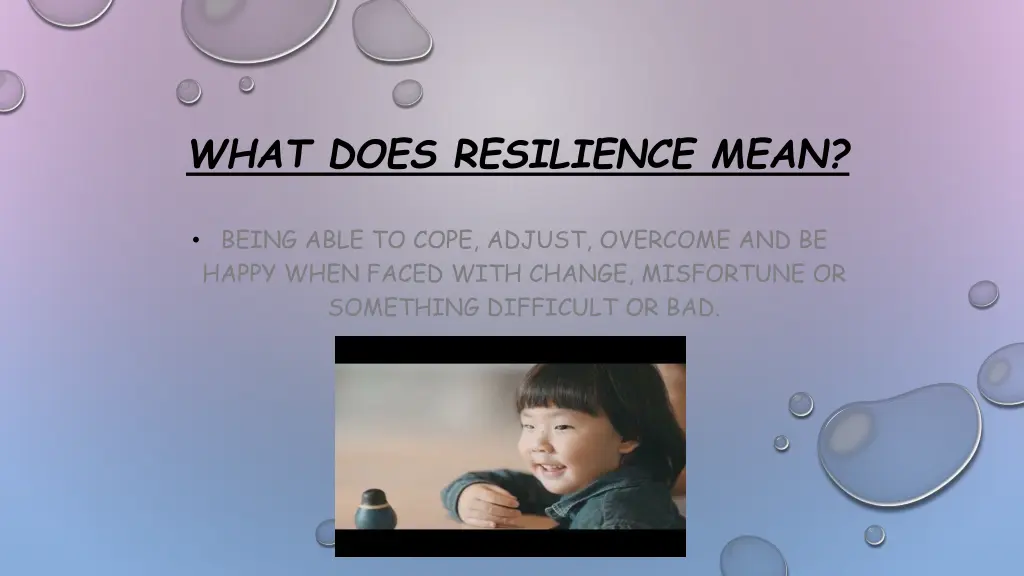 what does resilience mean