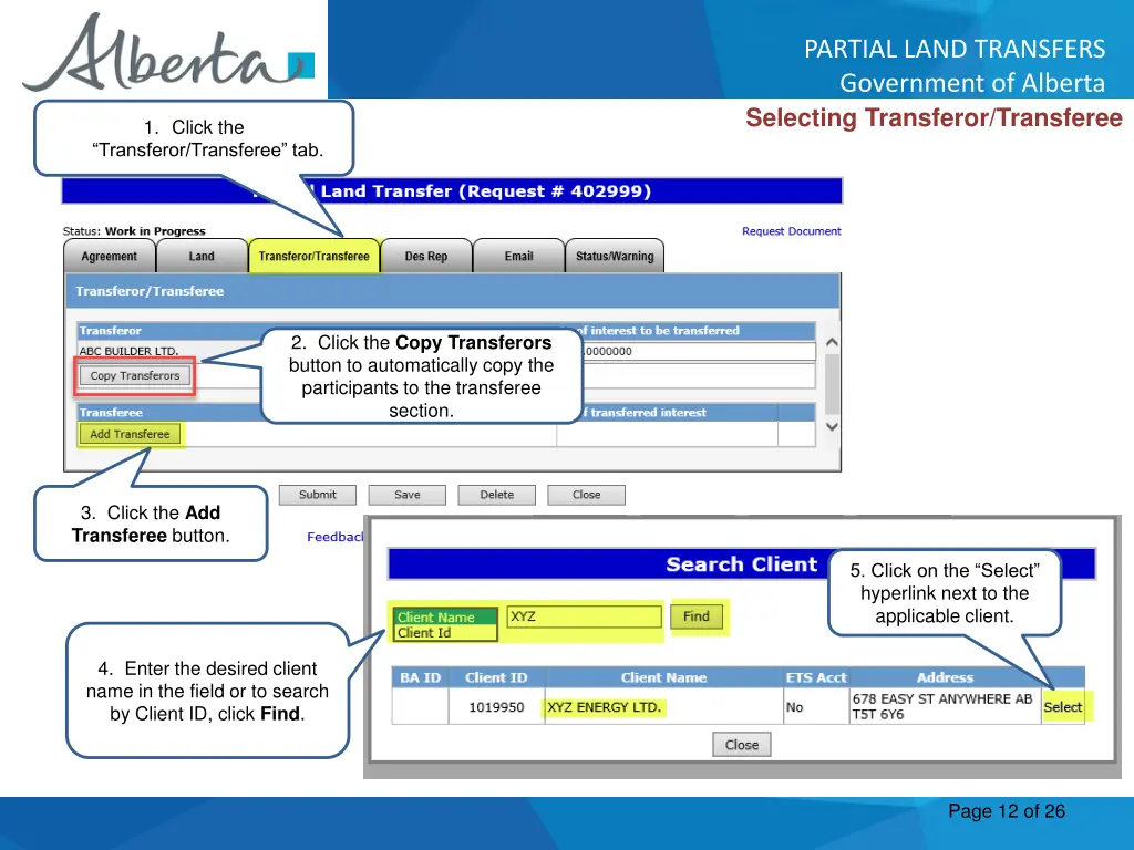 partial land transfers government of alberta 11