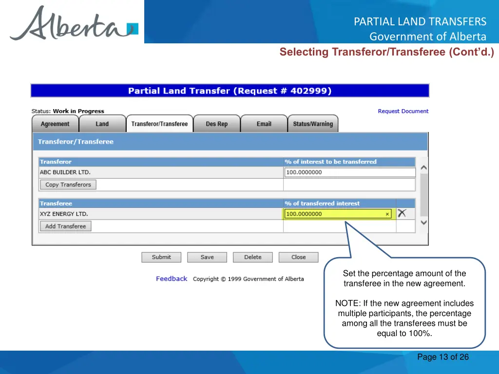 partial land transfers government of alberta 12