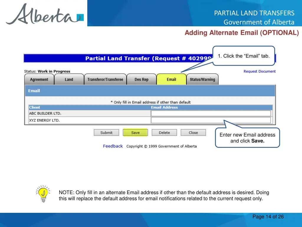 partial land transfers government of alberta 13