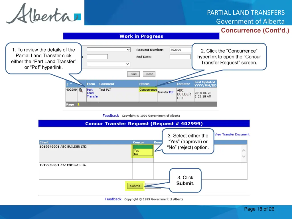 partial land transfers government of alberta 17