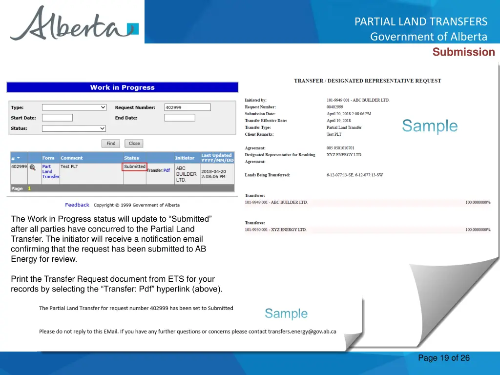 partial land transfers government of alberta 18