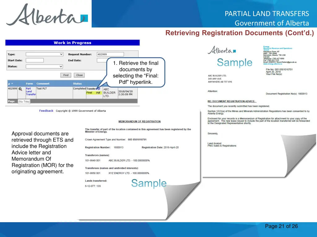 partial land transfers government of alberta 20