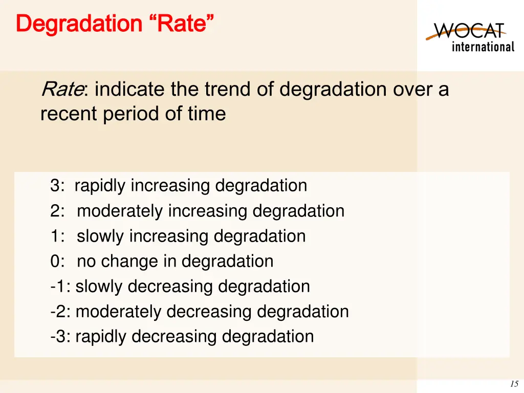 degradation rate degradation rate