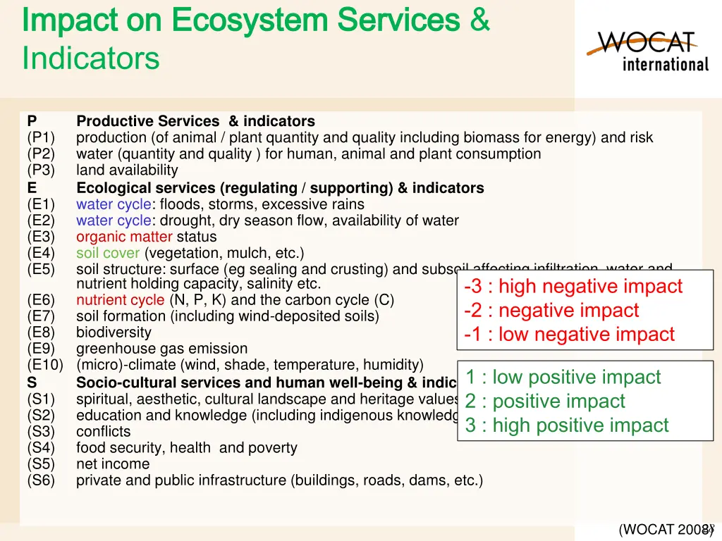 impact on ecosystem services impact on ecosystem 1