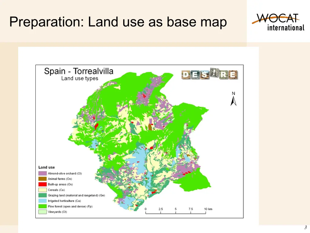 preparation land use as base map